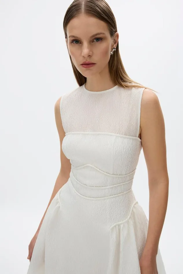 Women White Dresses Rachel Gilbert Sophia Dress Ivory