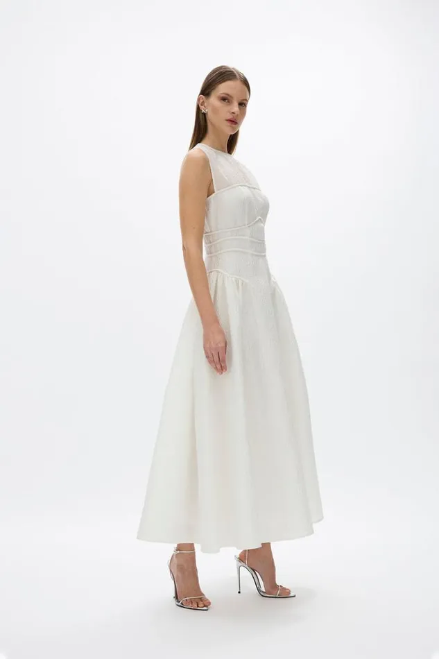 Women White Dresses Rachel Gilbert Sophia Dress Ivory