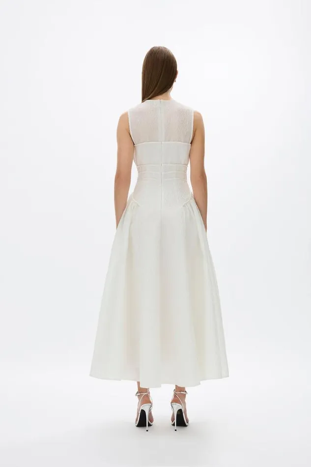 Women White Dresses Rachel Gilbert Sophia Dress Ivory