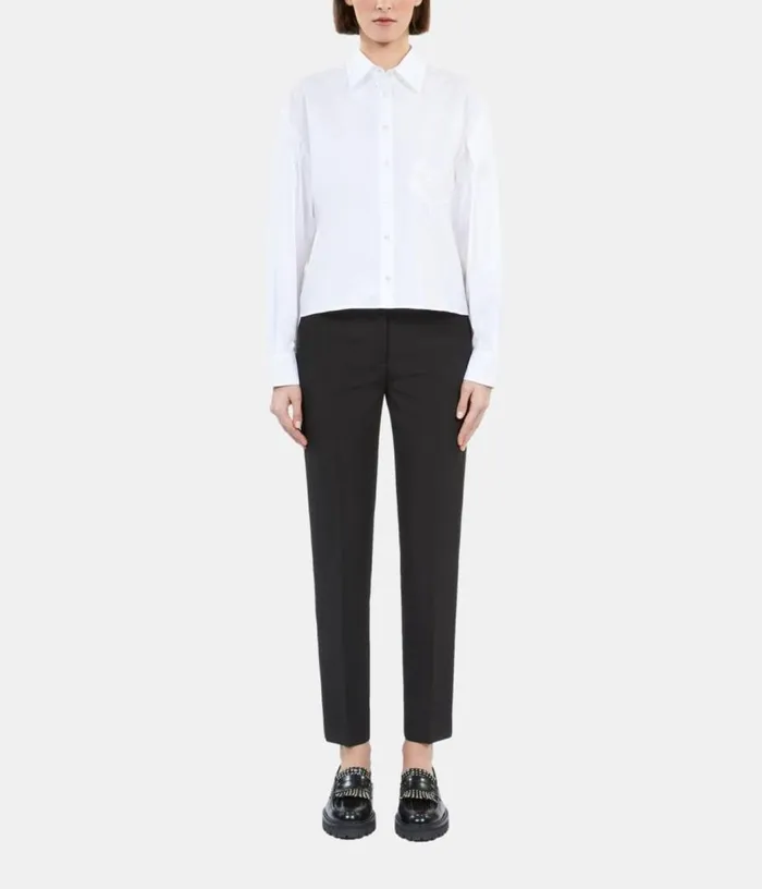 Women White Shirt With Skull Heart Embroidery THE KOOPLES Blouses and Shirts Women White Shirt With Skull Heart Embroidery THE KOOPLES Blouses and Shirts