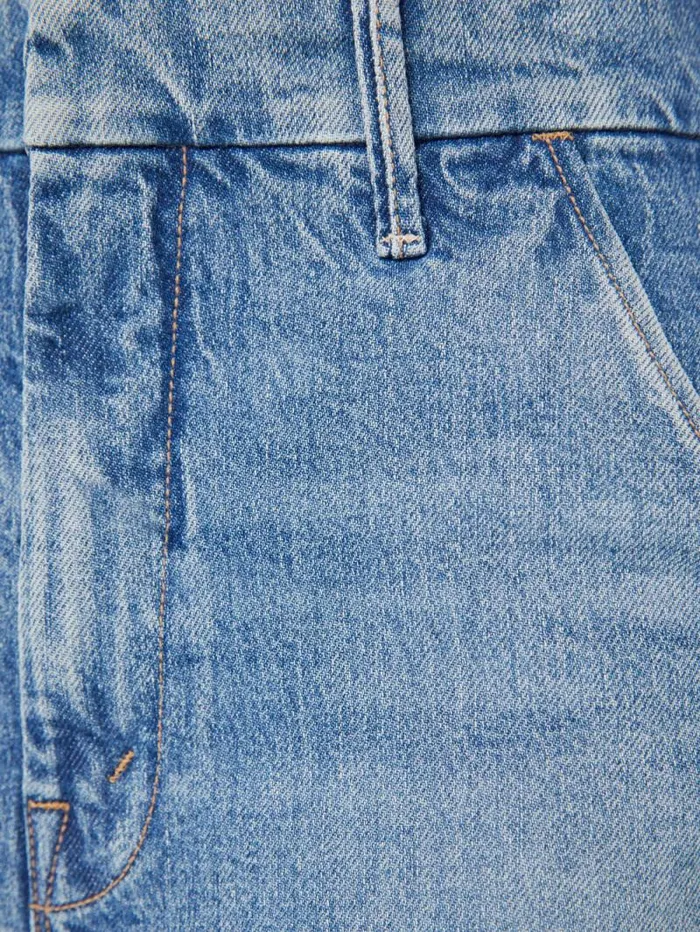 Women Wide Leg Mother Denim The Sk8Er Prep Sneak Blue navy