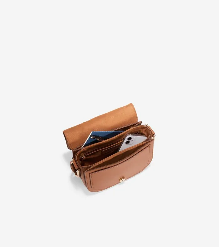 Women Women039s Essential Mini Saddle Bag Brown Cole Haan Bags and Backpacks