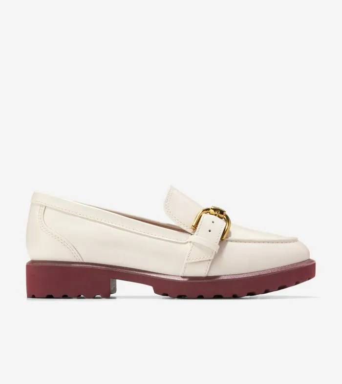 Women Women039s Giana Buckle Loafers White Cole Haan Loafers and Drivers