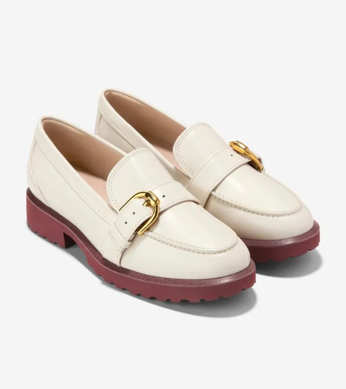 Women Women039s Giana Buckle Loafers White Cole Haan Loafers and Drivers Women Women039s Giana Buckle Loafers White Cole Haan Loafers and Drivers