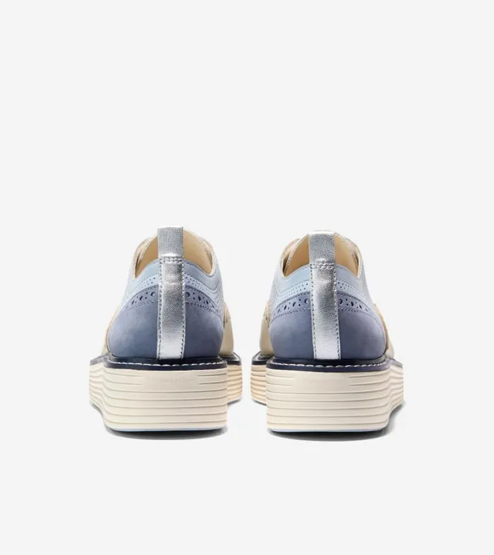 Women Women039s riginalGrand Platform Wingtip Oxfords Blue Cole Haan Oxfords Women Women039s riginalGrand Platform Wingtip Oxfords Blue Cole Haan Oxfords