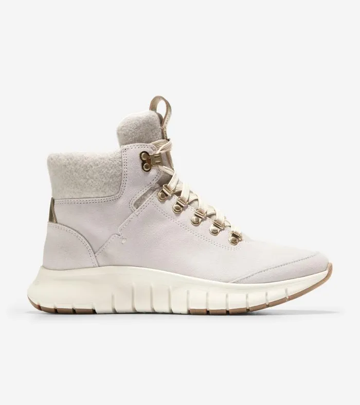 Women Women039s ZERGRAND Field Hiking Boots White Cole Haan Boots and Booties