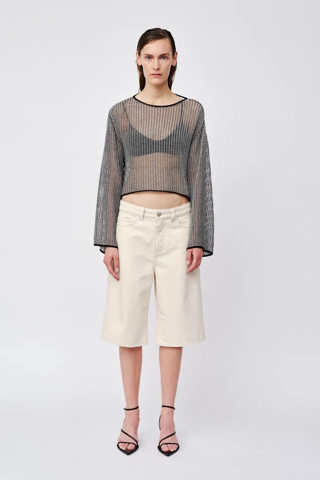 Women Wonhundred Irina 8211 Off White Skirts and Shorts