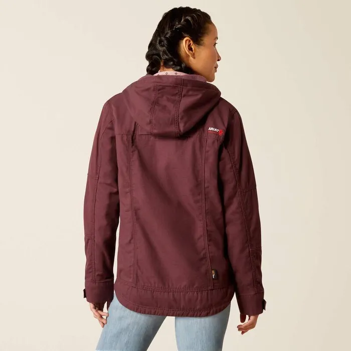 Women Workwear Ariat FR DuraLight Cordura Canvas Jacket Catawba Grape Women Workwear Ariat FR DuraLight Cordura Canvas Jacket Catawba Grape