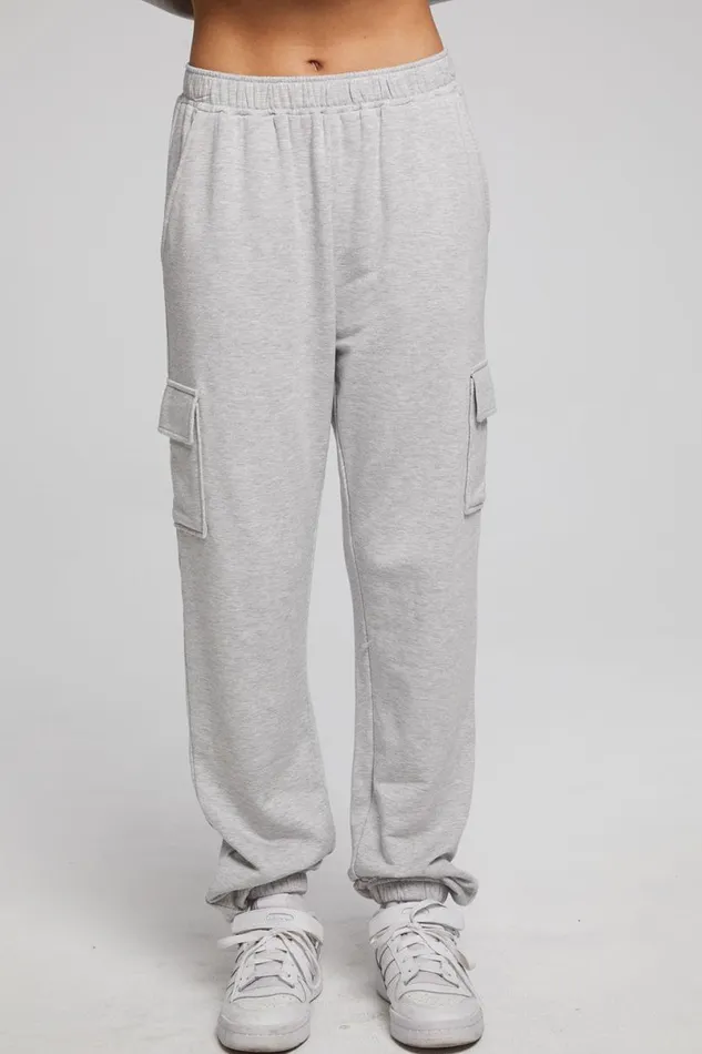 Womens Bottoms Chaser Brand Claude Heather Grey Jogger