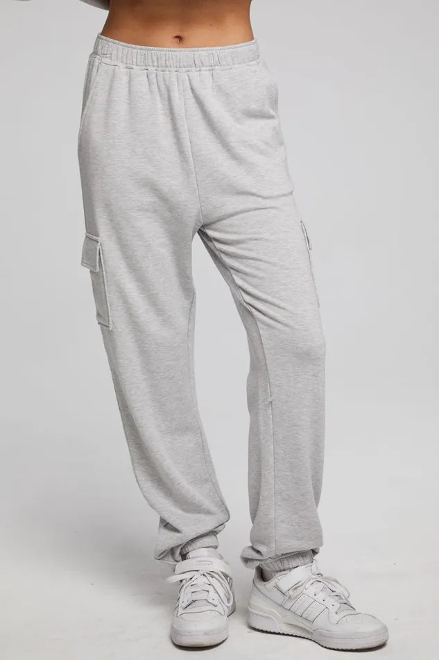 Womens Bottoms Chaser Brand Claude Heather Grey Jogger