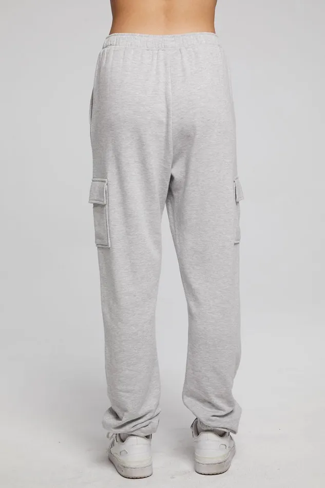 Womens Bottoms Chaser Brand Claude Heather Grey Jogger