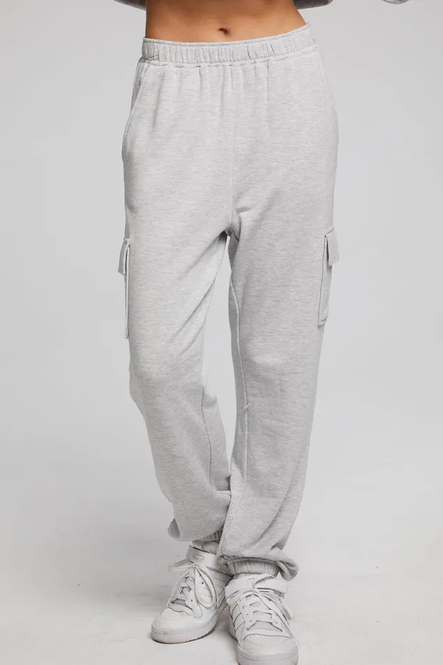 Womens Bottoms Chaser Brand Claude Heather Grey Jogger
