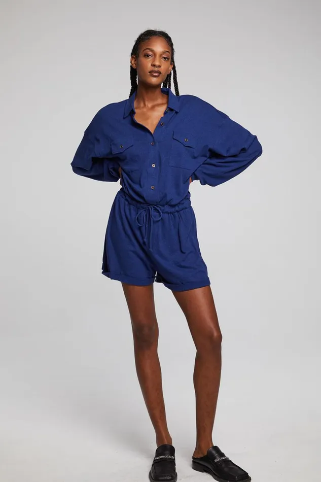 Womens Bottoms Chaser Brand Nocelle French Blue Jumpsuit