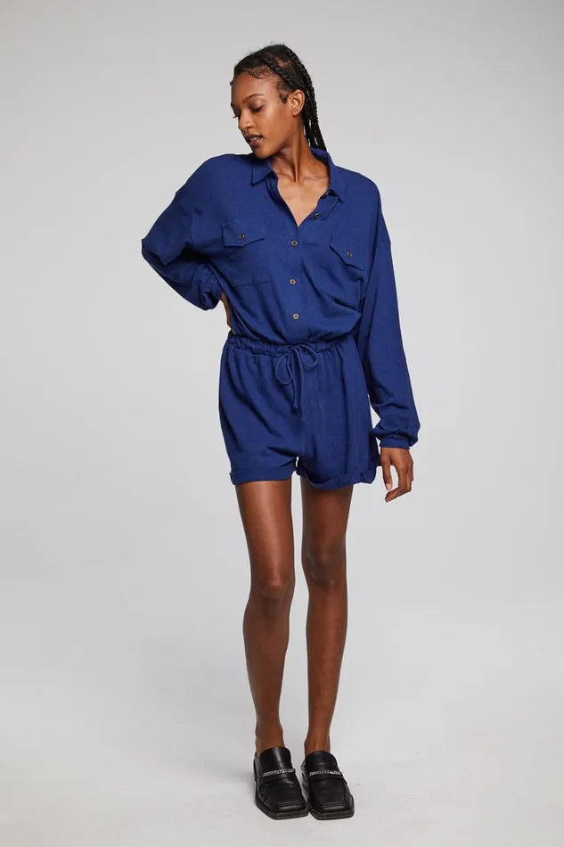 Womens Bottoms Chaser Brand Nocelle French Blue Jumpsuit