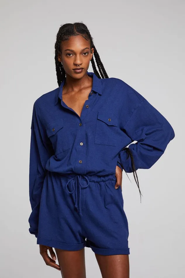 Womens Bottoms Chaser Brand Nocelle French Blue Jumpsuit