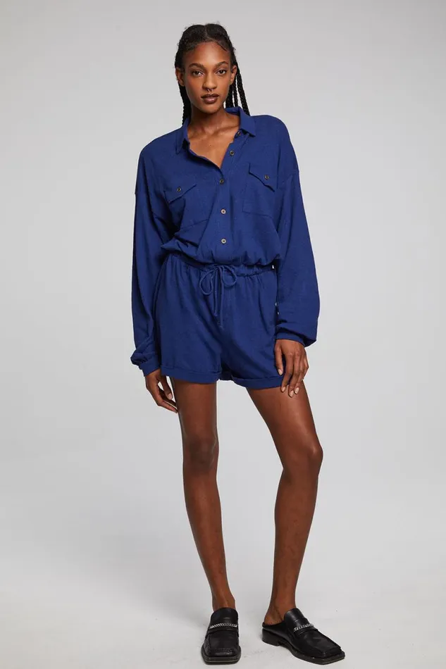 Womens Bottoms Chaser Brand Nocelle French Blue Jumpsuit