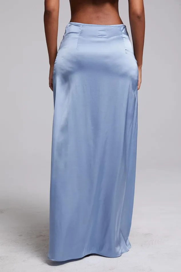 Womens Bottoms Chaser Brand Noemi Blue Grotto Maxi Skirt