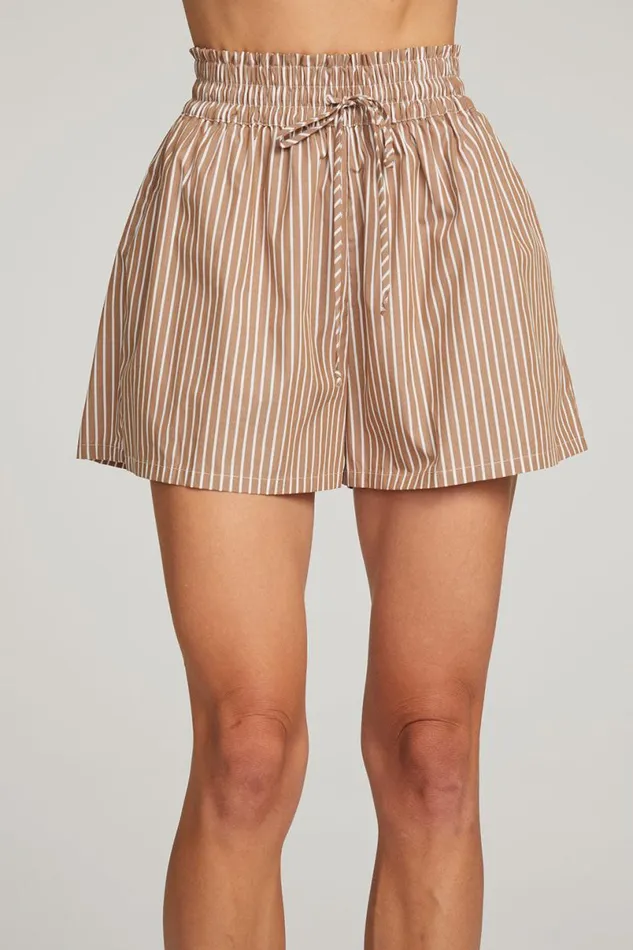 Womens Bottoms Chaser Brand Rapalloo Whiskey Stripe Short