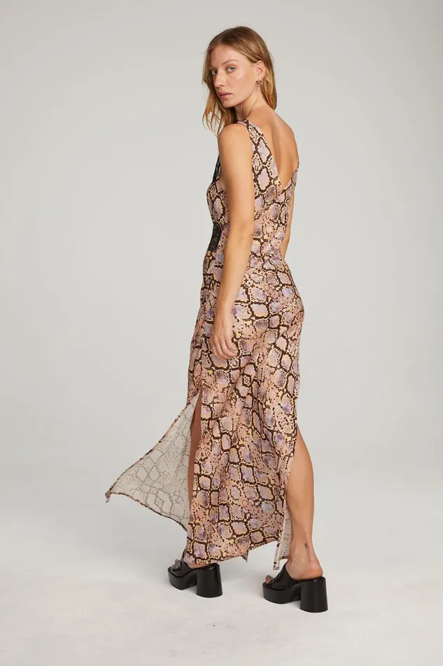 Womens Dresses Chaser Brand Belle Python Print Maxi Dress