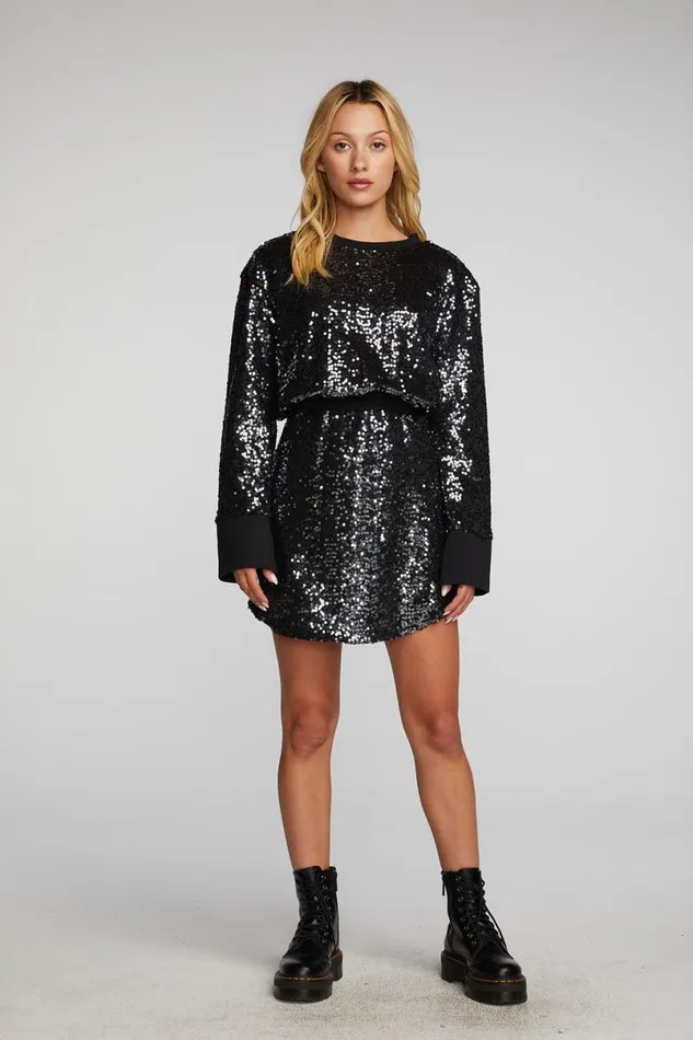 Womens Dresses Chaser Brand Mini Dress With Wide Sleeves