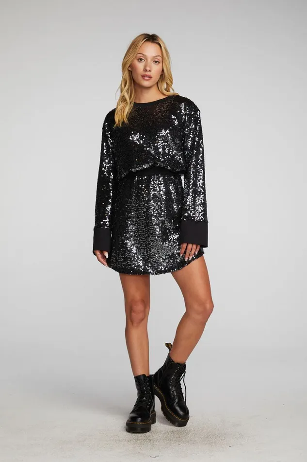 Womens Dresses Chaser Brand Mini Dress With Wide Sleeves