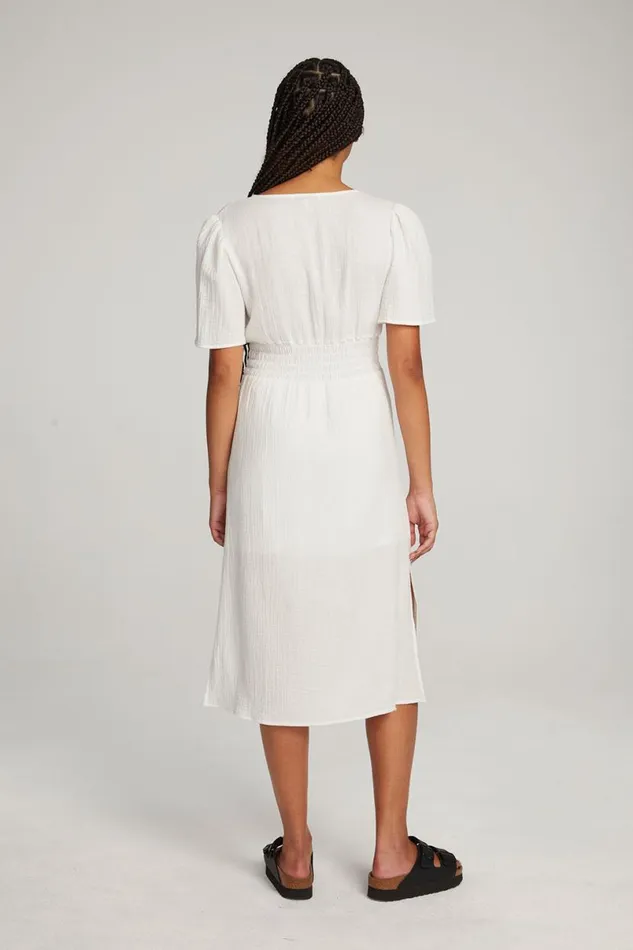 Womens Dresses Chaser Brand Palmer White Midi Dress