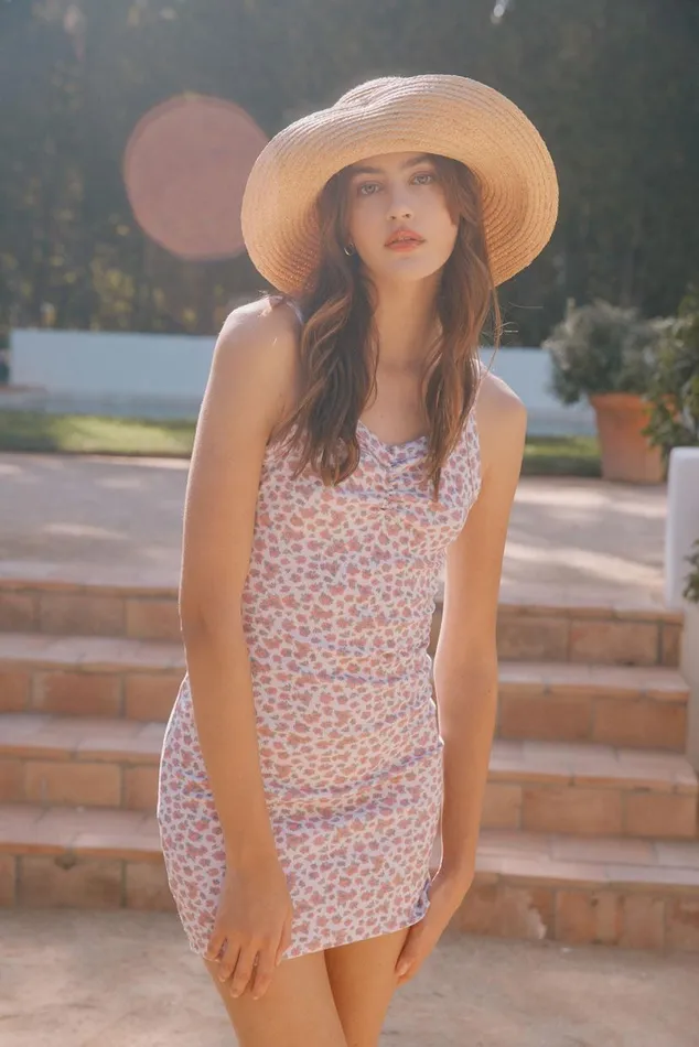 Womens Dresses Chaser Brand Serra Ditsy Rose Dress