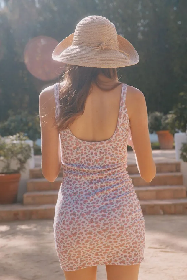 Womens Dresses Chaser Brand Serra Ditsy Rose Dress