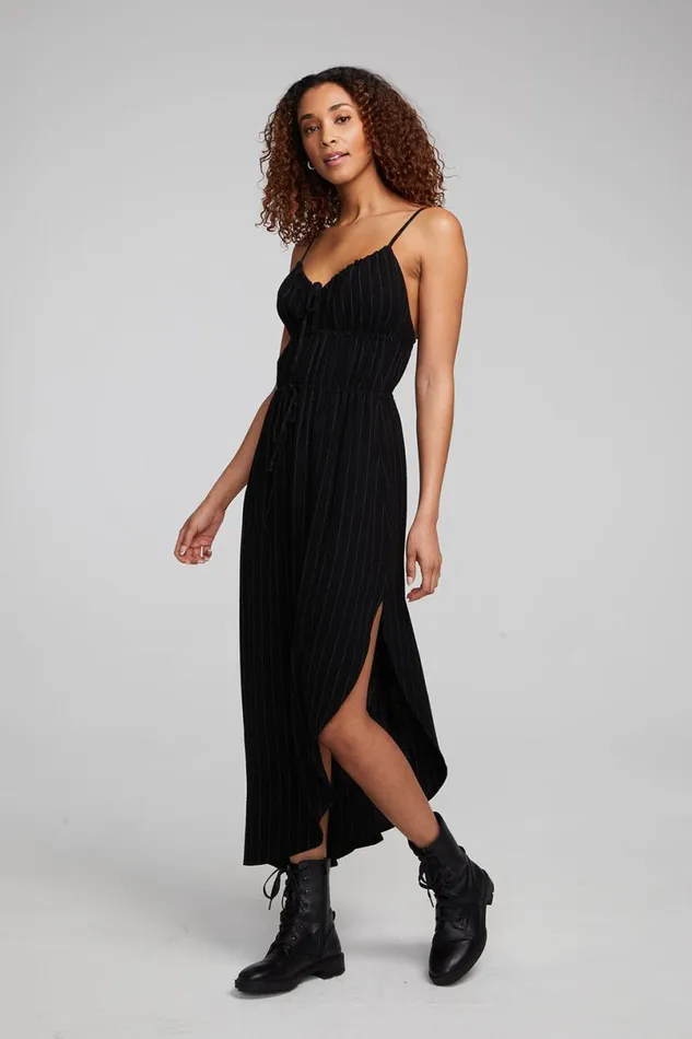Womens Dresses Chaser Brand Shirley Beverly Pinstripe Slip Dress