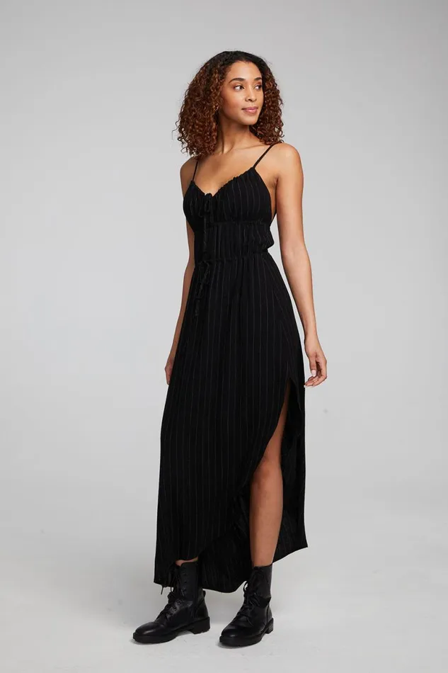 Womens Dresses Chaser Brand Shirley Beverly Pinstripe Slip Dress