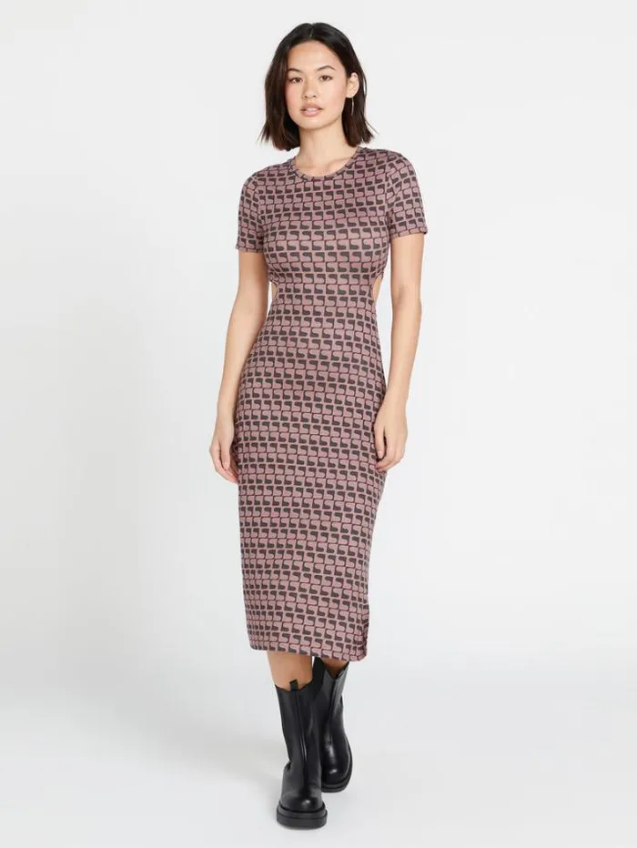Womens Dresses Volcom Disco Rodeo Dress 8211 Vintage Black