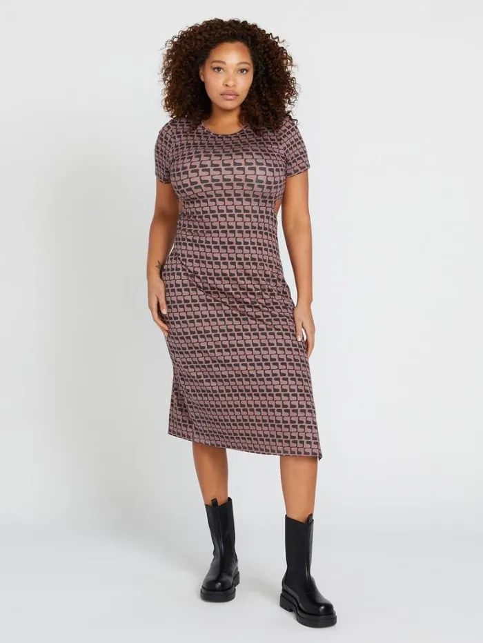 Womens Dresses Volcom Disco Rodeo Dress 8211 Vintage Black
