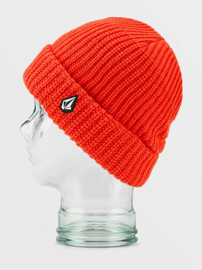 Womens Hats and Beanies Volcom Voluxe Beanie 8211 Orange Shock