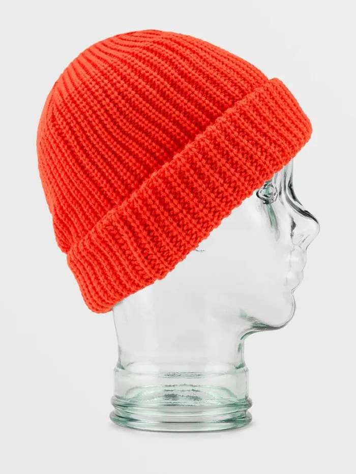 Womens Hats and Beanies Volcom Voluxe Beanie 8211 Orange Shock