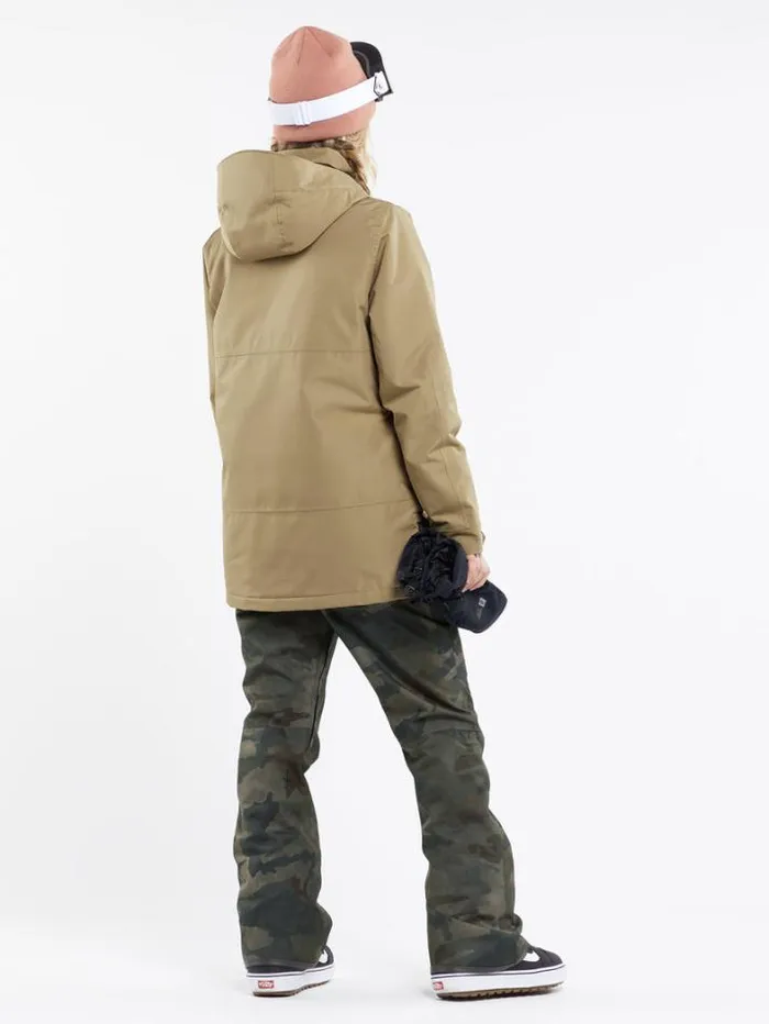 Womens Jackets Volcom Paxson 2L Tds Inf Parka 8211 Dark Khaki