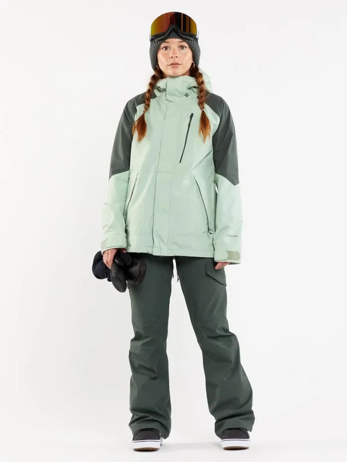 Womens Jackets Volcom VCo Aris Insulated Gore Jacket 8211 Sage Frost