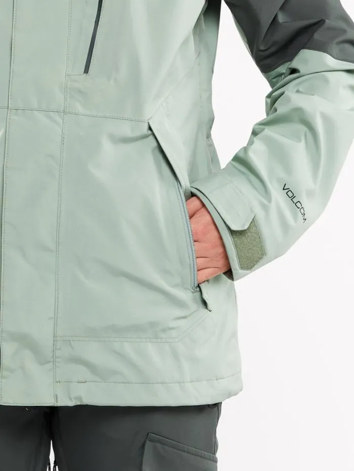 Womens Jackets Volcom VCo Aris Insulated Gore Jacket 8211 Sage Frost