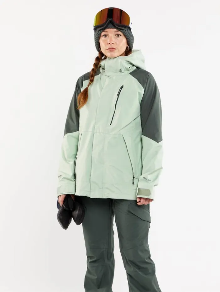 Womens Jackets Volcom VCo Aris Insulated Gore Jacket 8211 Sage Frost