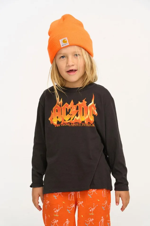 WomensKids Music Chaser Brand ACDC For Those About To Rock Boys Long Sleeve