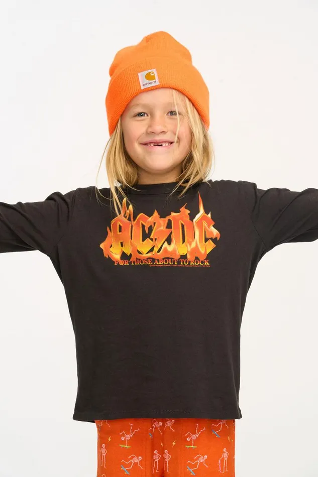 WomensKids Music Chaser Brand ACDC For Those About To Rock Boys Long Sleeve