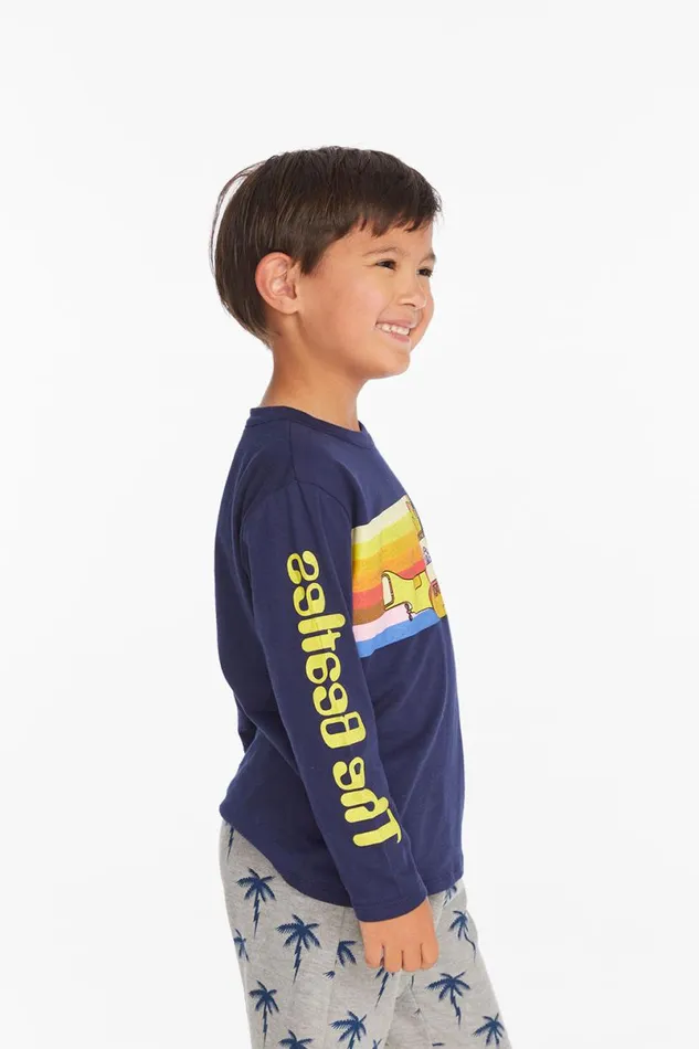 WomensKids Music Chaser Brand The Beatles Yellow Submarine Boys Long Sleeve Tee