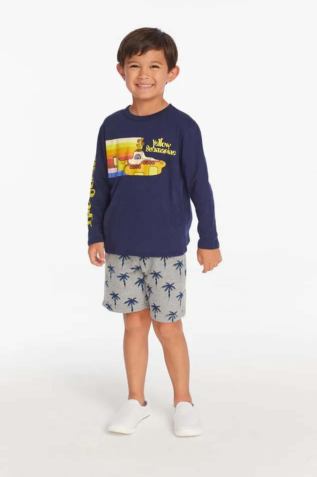 WomensKids Music Chaser Brand The Beatles Yellow Submarine Boys Long Sleeve Tee