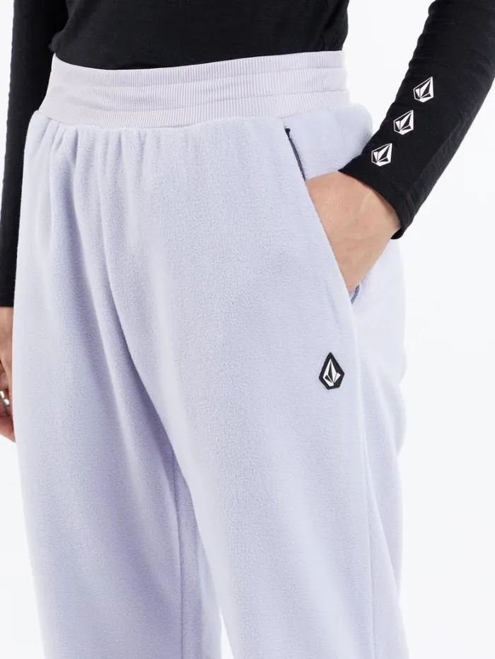 Womens Layering Volcom Polar Fleece Pants 8211 Lilac Ash