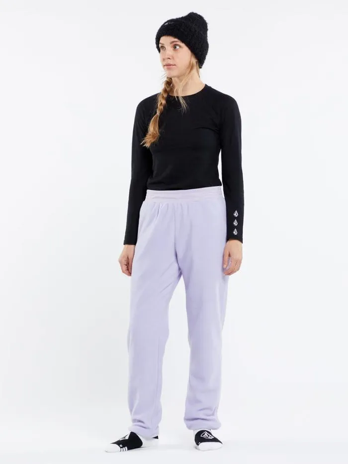 Womens Layering Volcom Polar Fleece Pants 8211 Lilac Ash