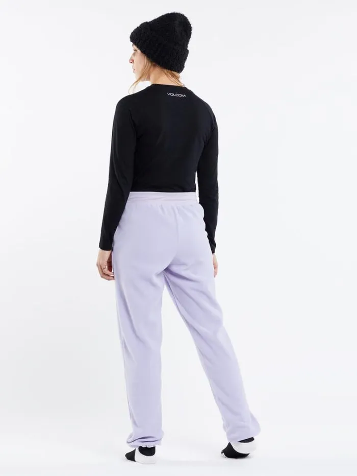 Womens Layering Volcom Polar Fleece Pants 8211 Lilac Ash