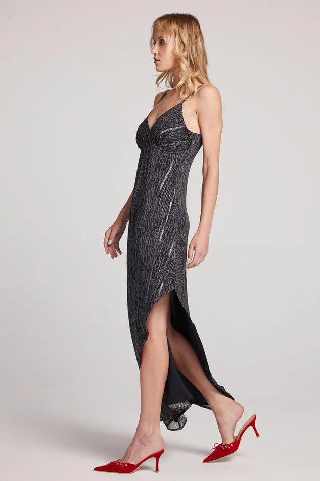 Womens Loungewear Chaser Brand Kiss Licorice Leopard Slip Dress