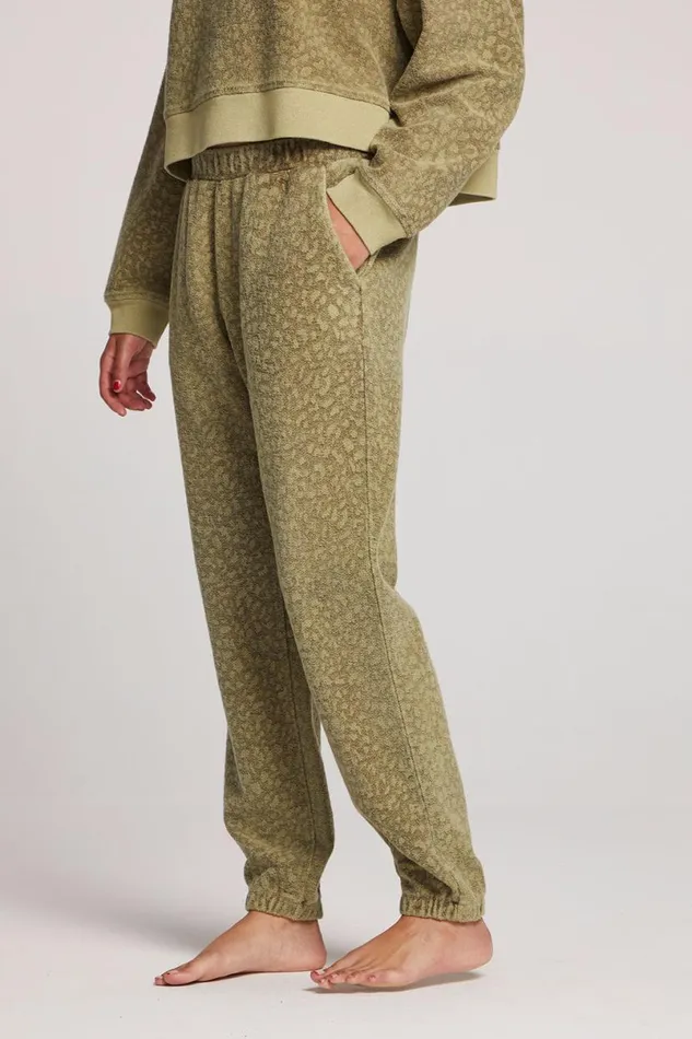 Womens Loungewear Chaser Brand Mission Leopard Joggers