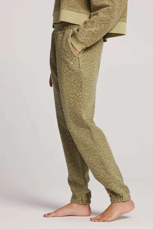 Womens Loungewear Chaser Brand Mission Leopard Joggers