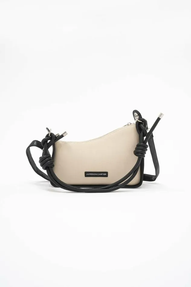 Womens Maritza Asymmetrical Shoulder Bag 8211 Natural Jameson Carter Bags