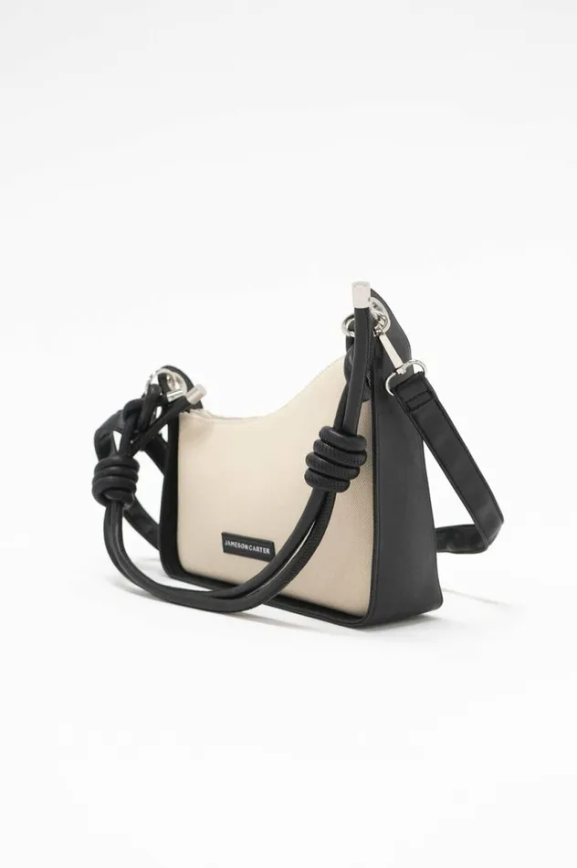 Womens Maritza Asymmetrical Shoulder Bag 8211 Natural Jameson Carter Bags